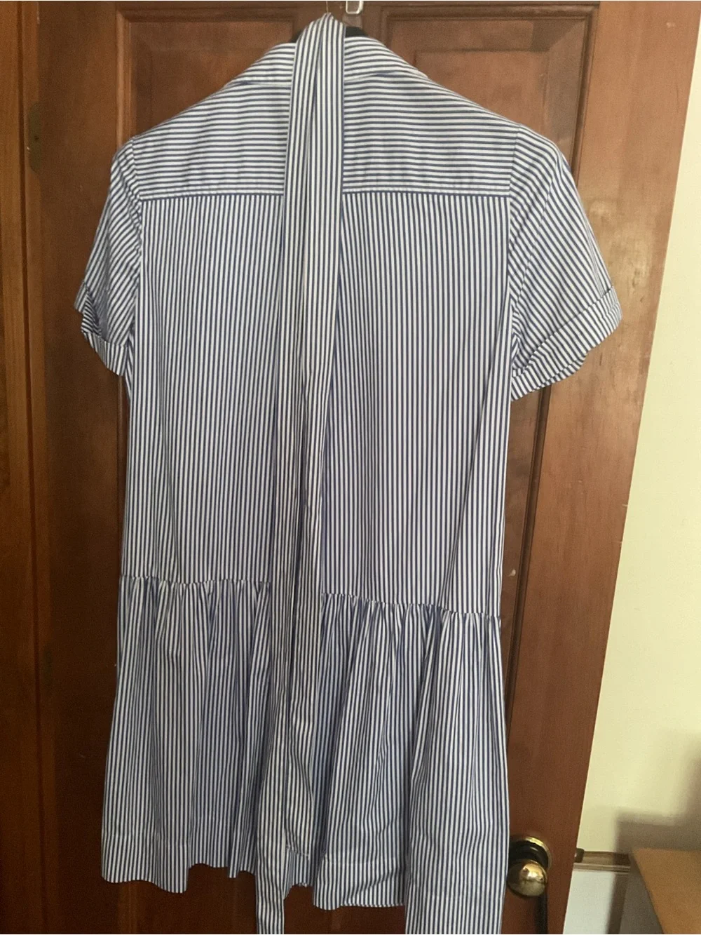 kate spade Blue and White Striped Broome Street Shirt dress